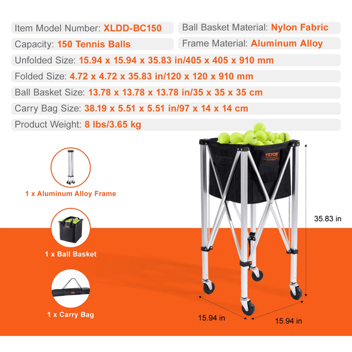 Quick Assembly and Disassembly with Storage Bag Included