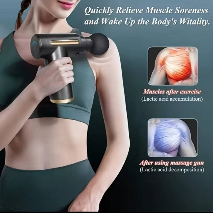 Ergonomic handle ensures comfortable grip and effective targeting of sore muscles