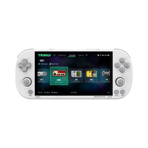 Handheld Game Console 496 IPS Screen 64GB White