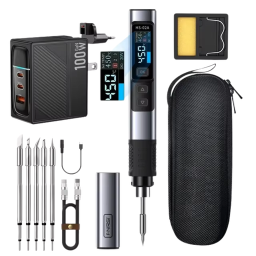 Smart Electric Soldering Iron Kit Portable Digital Adjustable Temperature