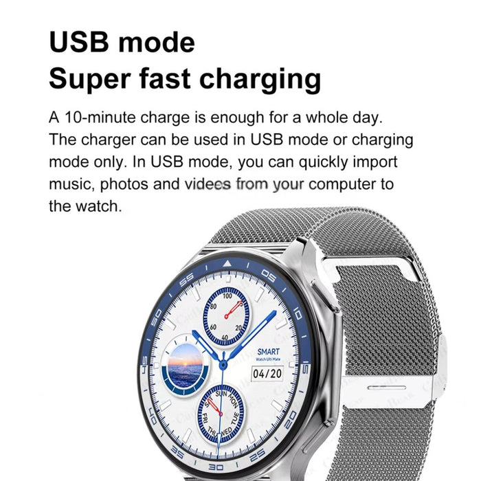 Enjoy independent music and video playback on this smartwatch