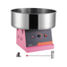 Electric Cotton Candy Machine with Stainless Steel Bowl and Sugar Scoop for Commercial Use (Pink) 