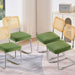 Sophisticated Velvet Seat Cushion and Wooden Frame Dining Chair