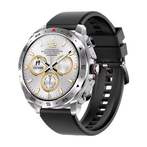 Black Silver Smart Watch with 2-in-1 TWS Bluetooth Earphones and HD Bluetooth Call for men and women, full-touch display, multiple sports modes, real-time health monitoring