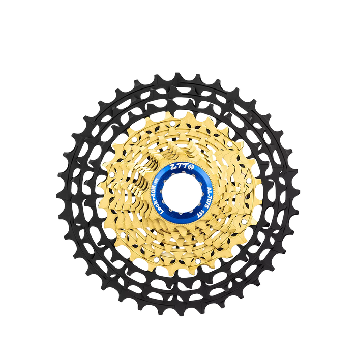 Road Bike Cassette Black Gold 12s/11-28T 127g – Ultra-lightweight, universal-fit 12‑speed gear cluster upgrade for road bicycles