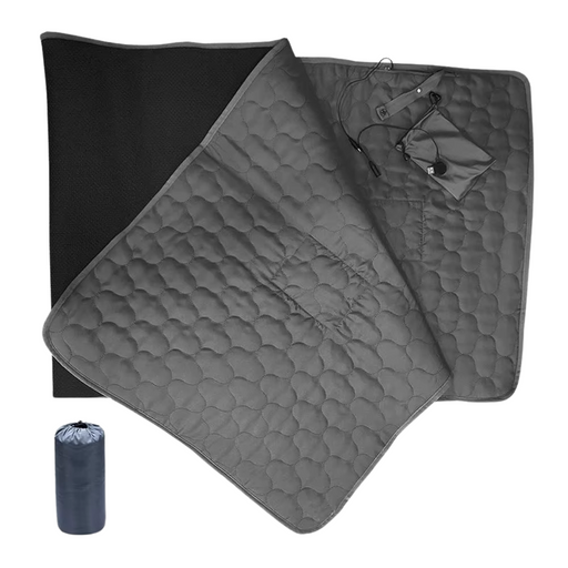 USB Heated Sleeping Mat in Grey for Outdoor Use