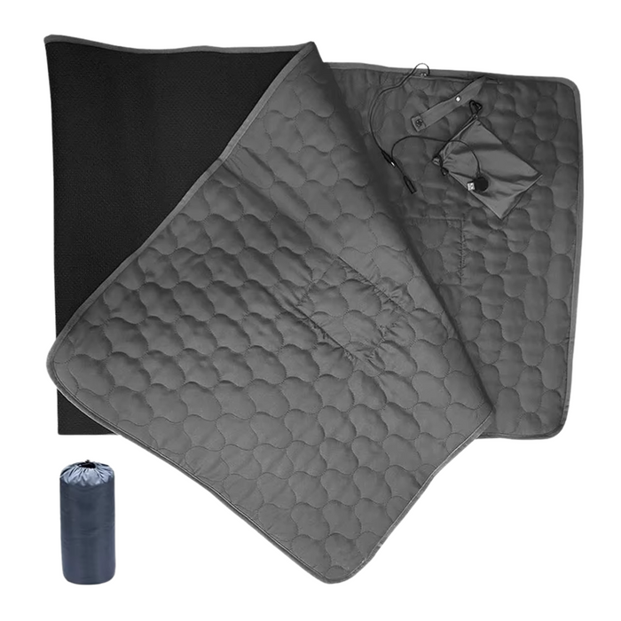 USB Heated Sleeping Mat in Grey for Outdoor Use
