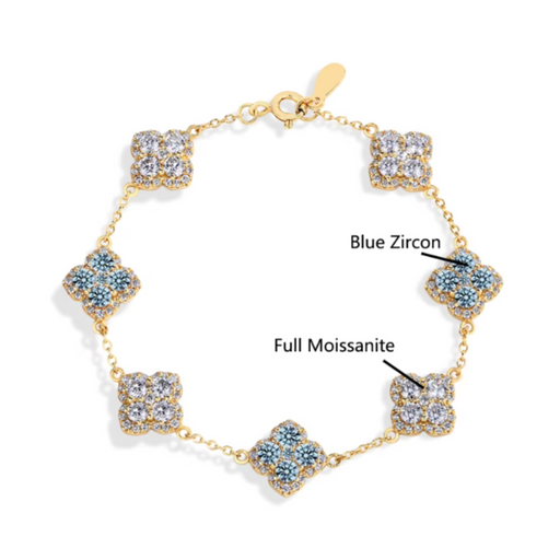 Moissanite Diamond Bracelet crafted from 925 Sterling Silver