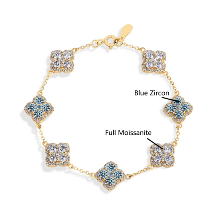 Moissanite Diamond Bracelet crafted from 925 Sterling Silver