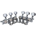 Guitar Locking Tuners Chrome Metal 6 Left for Electric Guitar Machine Heads