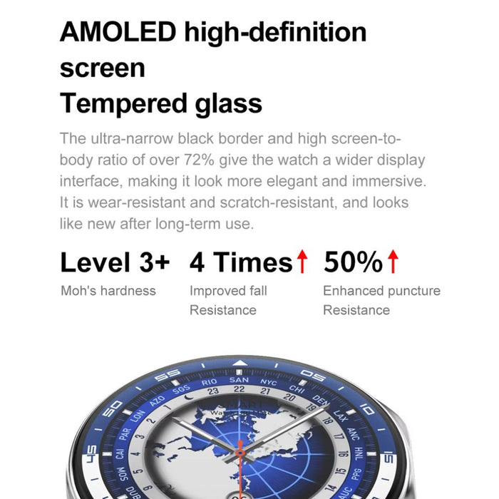 Stylish and durable smartwatch designed for business and sports use