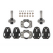 Ultra-light black titanium axle self-locking road bike pedals for cyclists