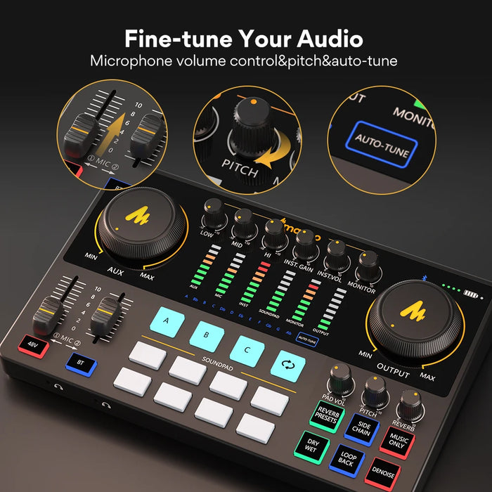 Compatible with PC, guitars, and microphones for versatile usage