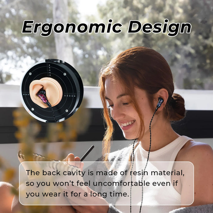 HiFi Flat Head Earphones with Dynamic Driver and MMCX