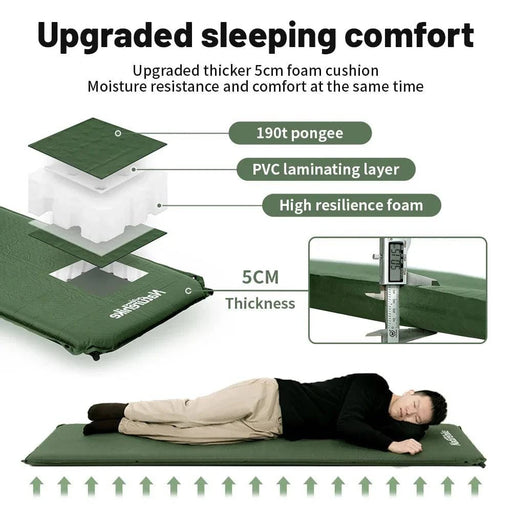 5cm Thick Camping Mattress for Comfortable Outdoor Sleep