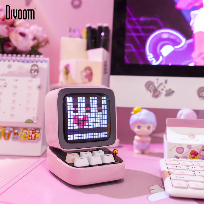 Portable Bluetooth Speaker with RGB LED Display