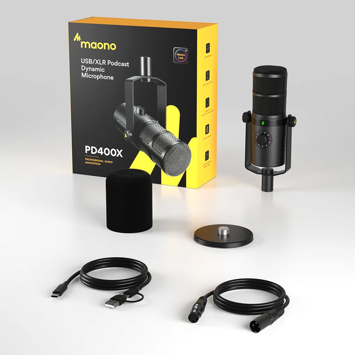 Studio Condenser Microphone with USB-C and Headphone Jack