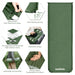 Self-Inflating Camping Mattress “ Portable Foam Sleeping Mat for Tents (Green) - Durable and Comfortable Outdoor Sleeping Pad for Camping and Hiking