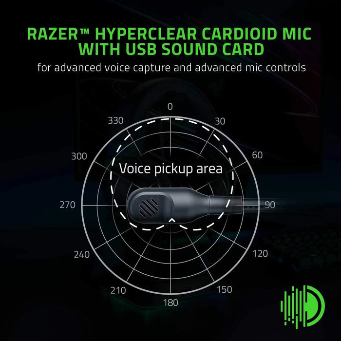 Wired Gaming Headset with USB Sound Card and Noise Cancellation, BlacksharkV2 USB
