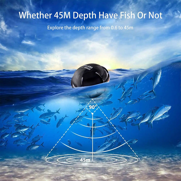 Portable sonar fish finder designed for accurate depth detection