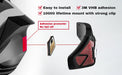 109 high-intensity red LEDs for maximum visibility