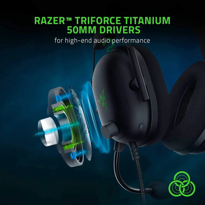 Wired Gaming Headset with USB Sound Card and Noise Cancellation, BlacksharkV2 USB