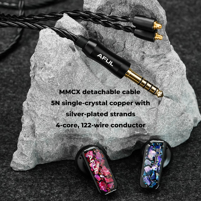 HiFi Flat Head Earphones with Dynamic Driver and MMCX