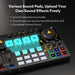 Built-in sound effects and customizable controls for creative audio manipulation