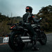 Black helmet brake light with LED and brake sensor for bikes, waterproof