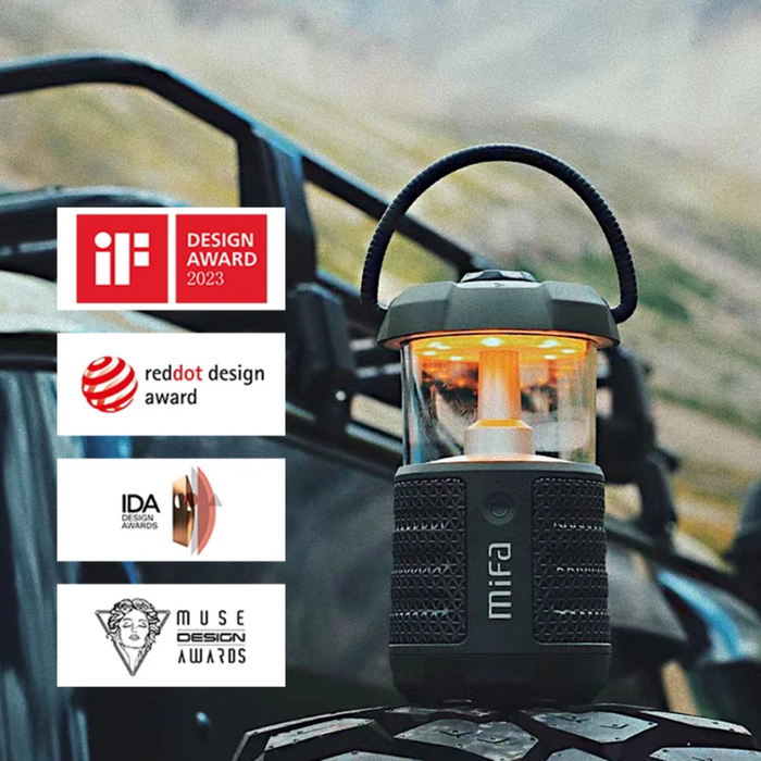 Camping Speaker with Bluetooth 5.3, Lantern, and Bass