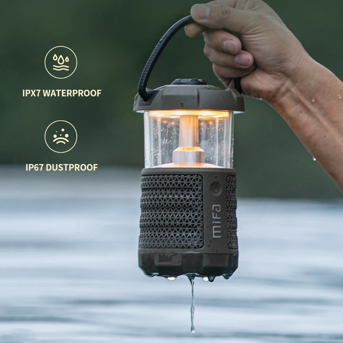 Camping Speaker with Bluetooth 5.3, Lantern, and Bass