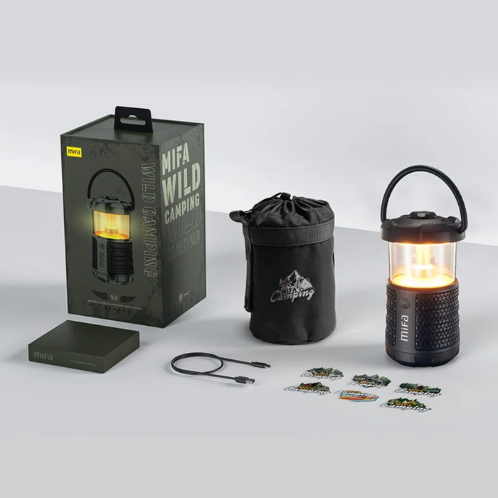 Camping Speaker with Bluetooth 5.3, Lantern, and Bass