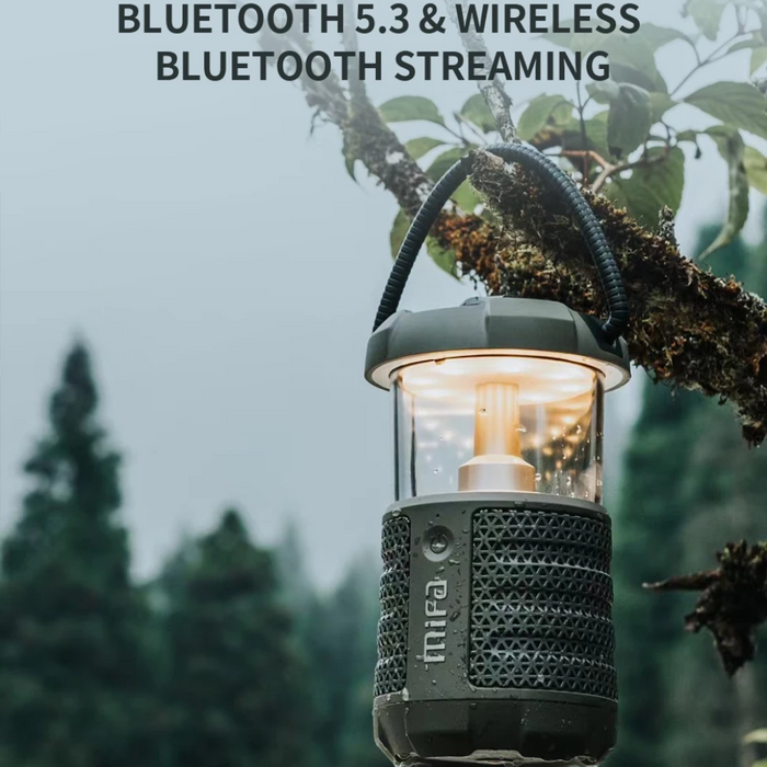 Outdoor Bluetooth Speaker with Lantern, 38H Playtime, IP67