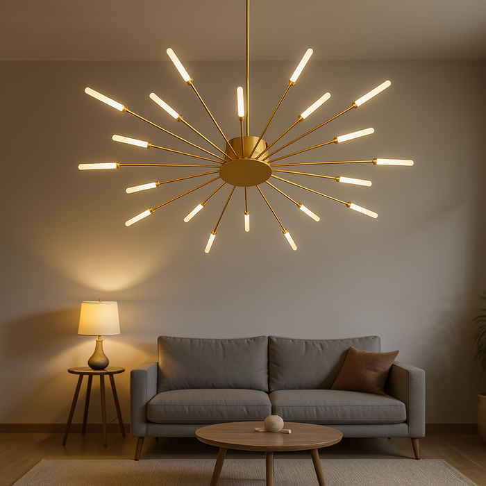 Gold Nordic Style LED Ceiling Lamp