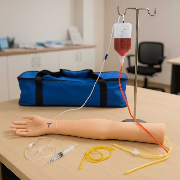 Nurse Training Injection Blood Drawing Arm Kit - Phlebotomy, IV Infusion, Venipuncture Practice