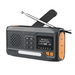 Portable Solar Powered DAB/FM Radio with Hand Crank, USB Charging, Bluetooth Speaker, LED Flashlight, SOS, and Power Bank - FLUXA