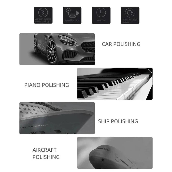 32Pcs T-Shape Car Detail Polishing Pads - Wool Buffing Pads for Car Polisher & Electric Drill (1 Set-M16 Thread) - FLUXA