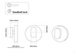 Secure and durable smart door lock made with PC and steel