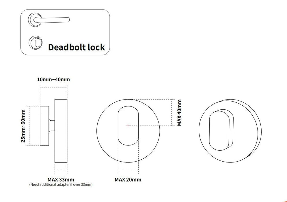 Secure and durable smart door lock made with PC and steel
