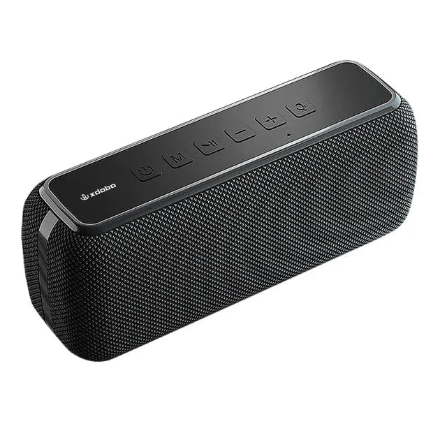 60W Portable Bluetooth Speaker with Package Contents including AUX Cable and User Manual