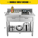 Stainless Steel Kitchen Work Prep Table with Ample Storage Space and Rock Solid Design