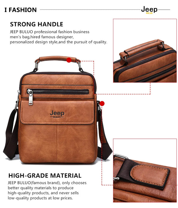  Made of durable split leather with polyester lining 