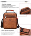  Made of durable split leather with polyester lining 