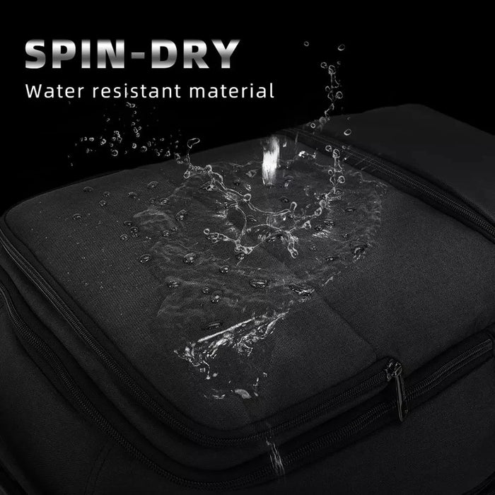 Luggage Strap Equipped Travel Backpack for Easy Attachment to Suitcases