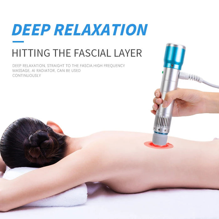 Portable Shockwave Therapy Machine with Multiple Frequency Settings and Deep Tissue Stimulation
