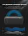 Black 60W Bluetooth Speaker Waterproof Subwoofer with long-lasting 6600mAh battery