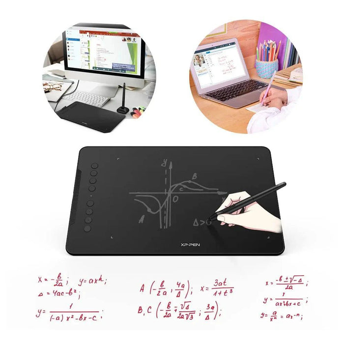 25-Cm Drawing Tablet with 8 Shortcut Keys, Tilt Support, and 8192 Pressure Levels (DECO 01V2) - FLUXA