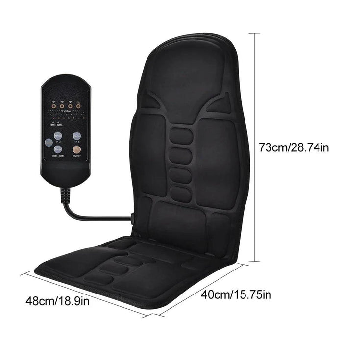 Electric Massage Chair Mat: Portable Relaxation for Home and Car - FLUXA