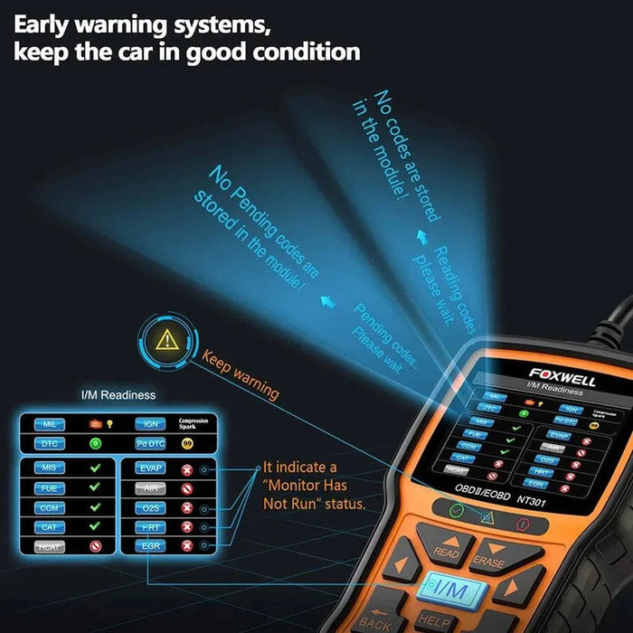 Multi-Language Support OBD2 Scanner with English, Dutch, French, German, Hungarian, Italian, Portuguese, Russian, Spanish, and Swedish language options