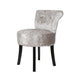 Padded seat with two-button tufted detailing for added comfort